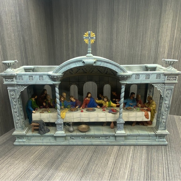 The Last Super Beautiful 3D Depiction of The Last Supper 3D Mantle Christ Jesus